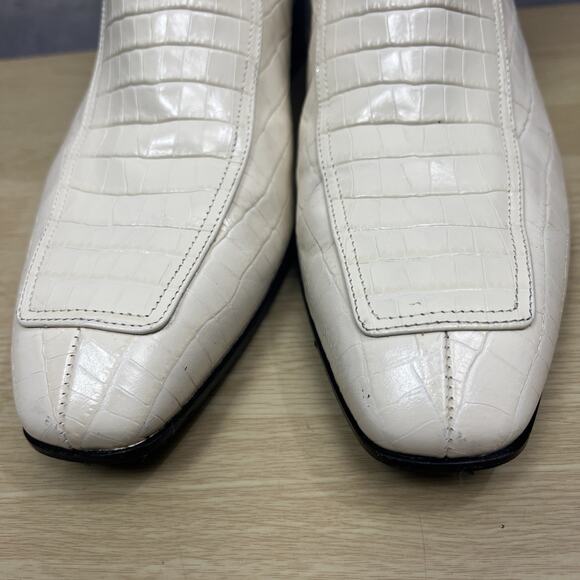 AEYDĒ Amelia Size 40 Crocodile-Effect Leather Ankle Boots $495 Value - Picture 12 of 12